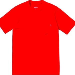 Supreme Pocket Tee in Red
